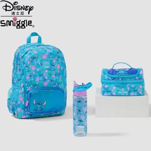 정품 호주 Smiggle 디즈니 스티치 만화 시리즈 어린이 학교 가방 애니메이션 배낭 학생 선물
