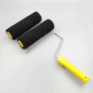 퍼티 적용용 9인치 검정색 섬유 롤러 브러시, 벽 예술 질감 - 홈 장식 DIY 도구, 9inc, 검정색, 섬유 브러시, 롤러,