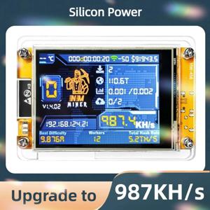 럭키 마이너 비트코인 ​​솔로 복권 NMMiner NerdMiner V2 해시레이트 926KH/s ESP32 2.8인치 스마트 디스플레이 암호화 ESP32-2432S028R DROOM