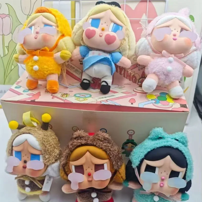 정품 Crybaby Crying Again 시리즈 블라인드 박스 피규어 비닐 얼굴 인형 Crybaby 펜던트 키 체인 미스터리 박스 장난감 선물 New