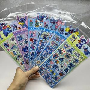 20 시트 귀여운 릴로 스티치 스티커 손 계정 Guka 레이저 Diy 장식 전화 수하물 전화 노트북 편지지 스티커 아이 장난감