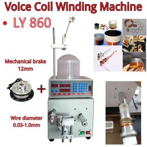 LY-860 완전 자동 보이스 코일 권선기 자체 접착 와이어 종이 튜브 220V 110V 직경 0.03-1.0mm