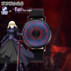 페이트 스테이 나이트 헤븐즈 필 세이버 알터 애니메이션 FGO FSN LED 시계 만화 캐릭터 사쿠라 린 시로 에미야 액션 피규어 선물