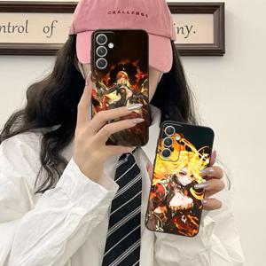 겐신 임팩트 마부이카 삼성 갤럭시 S25 S24 S23 S22 S21 S20 노트20 플러스 FE 울트라 컬러 프린팅 예쁜 폰 케이스