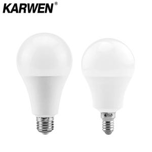 KARWEN Lampada LED E27 LED 램프 전구 E14 AC 220V 230V 240V 3w 6w 9w 12w 15w 18w 20w LED 스포트라이트 테이블 램프 빛