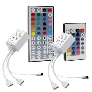Led 컨트롤러 44 키 LED IR RGB 컨트롤러 상자 1 ~ 2 컨트롤러 IR 원격 조광기 DC12V RGB 3528 5050 LED 스트립 조명