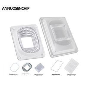 90 120 LED COB 칩 PC 렌즈 반사판 스포트라이트 컵 DIY 식물 성장 투광 조명에 대 한 방수 봉인 된 실리콘 링 램프 커버