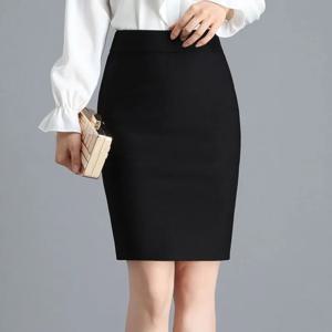 Office 레이디 패션 미디 블랙 스플릿 스커트 봄 여름 기질 Koreon streetwear 여성 캐주얼 하이 웨이스트 슬림 섹시한 스커트