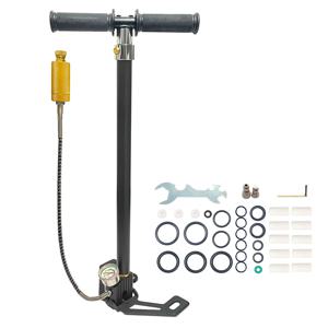 NUOGE 4 단계 30mpa 4500Psi PCP 핸드 펌프 고압 작동 HPA 탱크 사냥 자동차 자전거