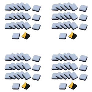 가구 글라이더 슬라이더, PTFE 자체 접착 가구 이동 패드, 가구 이지 무버용 사각형, 25x25mm, 80 개