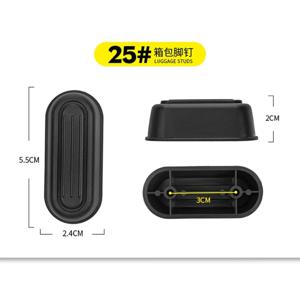 수하물 발 패드, 수하물 교체 부품, 하단 스탠드, 가방 발 패드, 가방 스탠드, 발 액세서리, 2 개