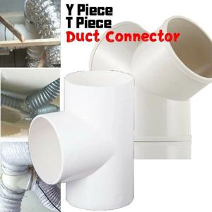 100mm T/Y 커넥터 덕트 커넥터 빠른 환기 튜브 조인트 커플러 3 가지 방법 분배기 Pvc 추출기 피팅