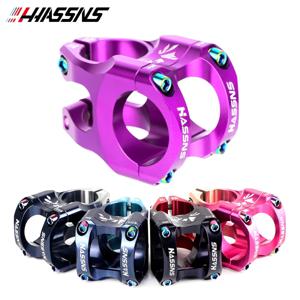 HASSNS 산악 자전거 파워 스템 35mm 길이 0도 도로 자전거 스템 31.8mm 31.8mm 자전거 핸들 바 Mtb 스템