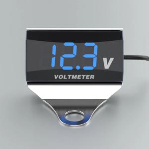 오토바이 DC 10-150V 디지털 전압계 LED 디스플레이 방수 전압 테스터 브래킷과 배터리 Moniter 게이지