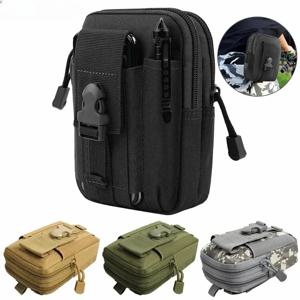전술 Molle 허리 주머니 야외 사냥 캠핑 남자 EDC 도구 가방 유틸리티 가제트 주최자 조끼 팩 지갑 휴대 전화 케이스