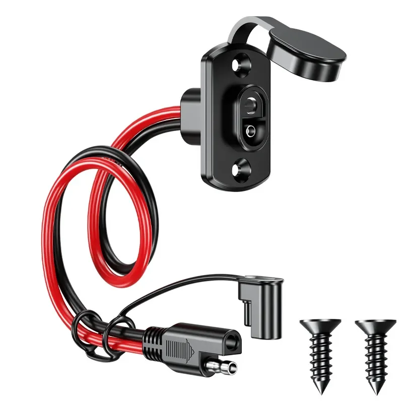 SAE 퀵 커넥터 하네스 12AWG 30CM 방수 SAE 연장 코드 태양 전지 패널 발전기 배터리 충전기 용 측벽 포트