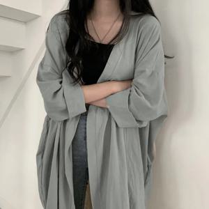여성용 얇은 자외선 차단 의류, 루즈한 긴팔 카디건 재킷, 올매치 셔츠, 한국 버전, 우아한 여름