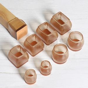 4pcs 여러 크기 미끄럼 방지 의자 커버 소파 다리 발용 실리콘 패드 바닥 보호대 가구 피팅 galette de chaise