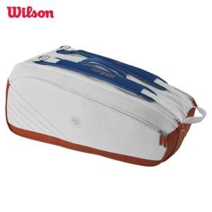 Wilson 2024 테니스 더플 라켓 가방 슈퍼 투어 독립 내부 포켓이 있는 9/5 라켓용 대용량 테니스 가방