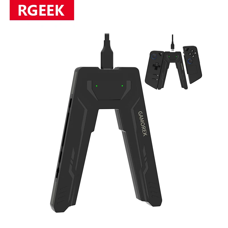 Lenovo Legion Go 액세서리 용 RGEEK 핸들 커넥터 유형 C 충전 그립 컨트롤러 커넥터 게임 패드 주최자 홀더