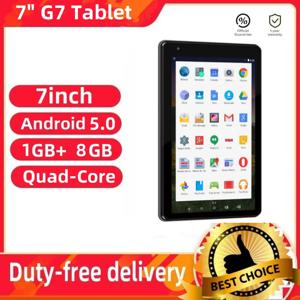 2024 새로운 안드로이드 5.0 태블릿 7인치 G7 어린이용 쿼드 코어 듀얼 카메라 1GB RAM+8GROM RK30sdk 블루투스 호환 1024x600 IPS