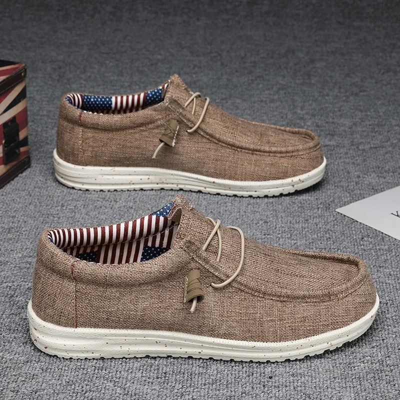 남성용 메쉬 로퍼 가을 남성용 가황 신발 통기성 경량 하이킹 야외 스포츠 신발 Zapato Abierto Scarpa Aperta