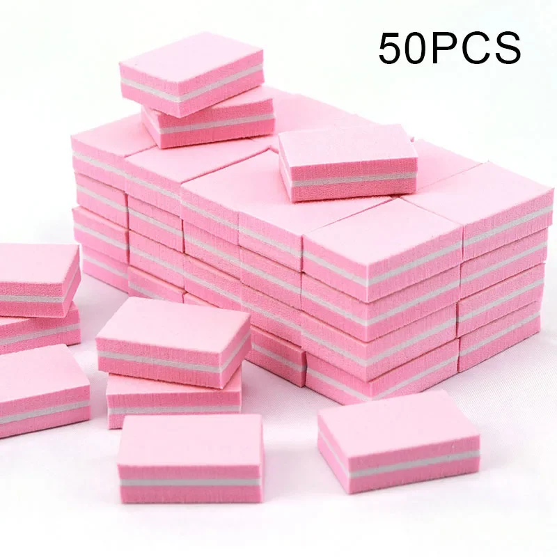 네일 아트 버퍼 폴란드어 50-10Pcs 미니 버핑 샌딩 파일 블록 페디큐어 케어 매니큐어 페디큐어 네일 파일 도구 네일 참