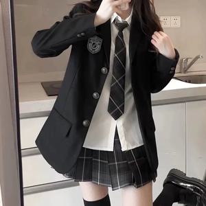 오리지널 JK 유니폼 재킷, 대학 스타일 교복, 2024 가을 겨울 세트 재킷, 세트 공연 세트, 신상