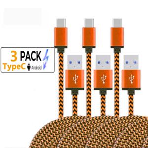 USB 유형 C 케이블 나일론 Braidede 화웨이에 대한 빠른 충전 삼성 Xiaomi 안드로이드 전화 와이어 충전기 케이블 액세서리 1M 2M 3M