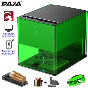 DAJA V1 휴대용 미니 레이저 타각기, 비즈니스 상점용, 가정 공장, 금속 목재 아크릴 유리 가죽 플라스틱 조각