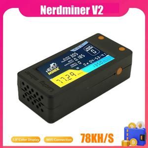 SuperDeals Nerdminer V2 78KH/S BTC 솔로 복권 광부(LCD 디스플레이 포함) Bitcoin BTC 암호화 광부 ASIC 마이닝 광부 Silent Miner