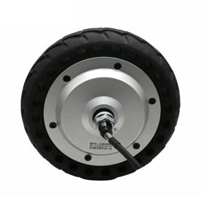 ZLTECH ROHS2.0 CE 8인치 24V-48V 350W 150kg 부하 IP65 고무 타이어 BLDC 휠 허브 서보 모터(로봇용 4096 와이어 인코더 포함)