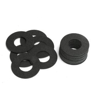 A65I 10PCS 0.5mm 낚시 휠 특수 방전 힘 알람 탄소 섬유 브레이크 패드 릴 스피닝 드럼 휠 액세서리