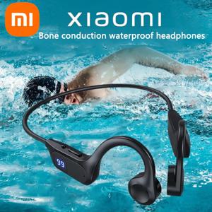 Xiaomi X7 골전도 무선 이어폰 스포츠 수영 블루투스 호환 헤드폰 스포츠 이어 버드 용 마이크가있는 핸즈프리