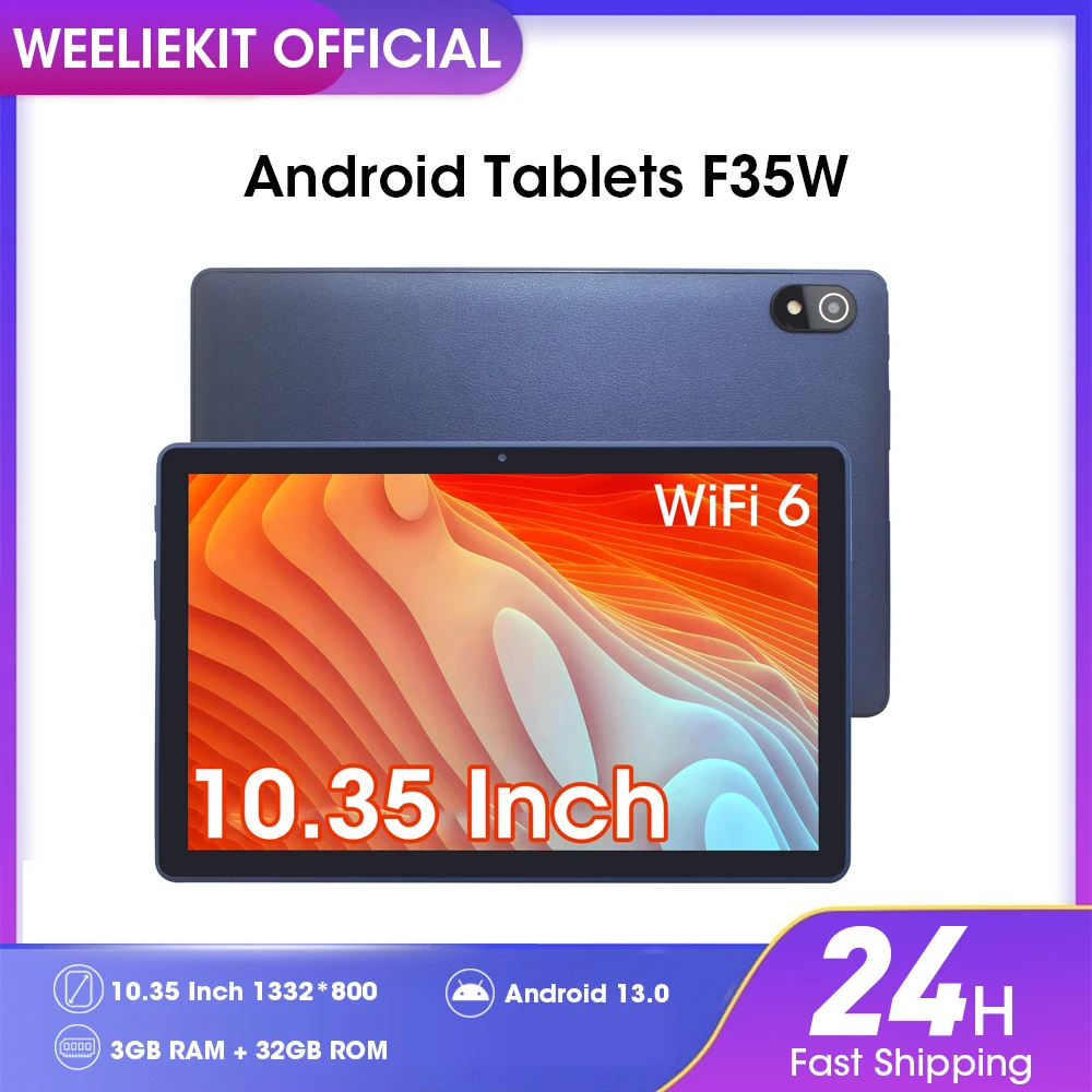 리퍼브 태블릿 안드로이드 11 10.35인치 IPS 1332x800 쿼드 코어 3GB RAM 32GB TF 256GB ROM Wifi 5G 6000mAh 가죽 바디 중고 탭