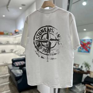 여름의 새로운 트렌드 브랜드: 남성과 여성을 위한 프린트 코튼 반팔 티셔츠