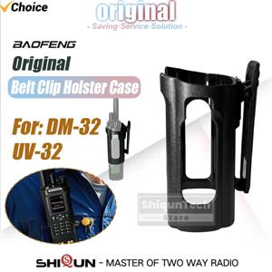 바오펑 DM-32 무전기 벨트 클립 휴대용 홀스터 케이스 정품 UV-32 무전기 홀스터 케이스 DM32 햄 라디오용 편리한 걸이
