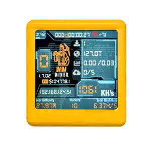NM TV NMMiner Officail 스마트 TV 1060KH/s 더 나은 Nerdminer v2 ESP32 BTC SOLO 복권 광부 및 스마트 선물 홈 무음 데스크탑 시계