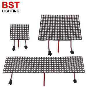 WS2812B RGB LED 디지털 유연한 개별적으로 주소 지정이 가능한 패널 조명 WS2812 8x8 16x16 8x32 모듈 매트릭스 스크린 DC5V
