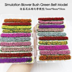 시뮬레이션 꽃 클러스터 스트립 모델 Viscose 잡초 정적 풍경 정원 장식 풍경 Wargame Grass Tuft Diy 빌딩 레이아웃
