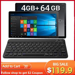 최고 판매 4GB RAM 64GB ROM 10.1 인치 64 비트 Windows 11 태블릿 PC(키보드 포함) AR40 HDMI 호환 1920*1200 WIFI x5-Z8350