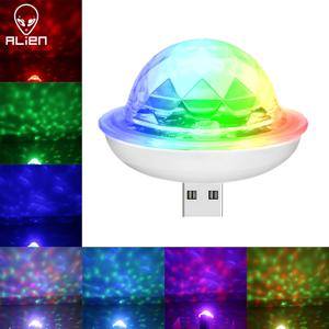 ALIEN USB 매직 볼 DJ 디스코 사운드 액티브 파티 스트로브 라이트 애플 USB 인터페이스 휴일 분위기 장식 효과 램프