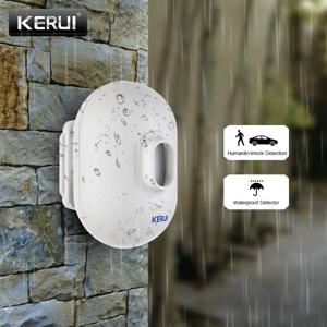 KERUI P861 KERUI 무선 보안 경보 진입로 차고 도난 경보기 용 방수 PIR 모션 센서 감지기