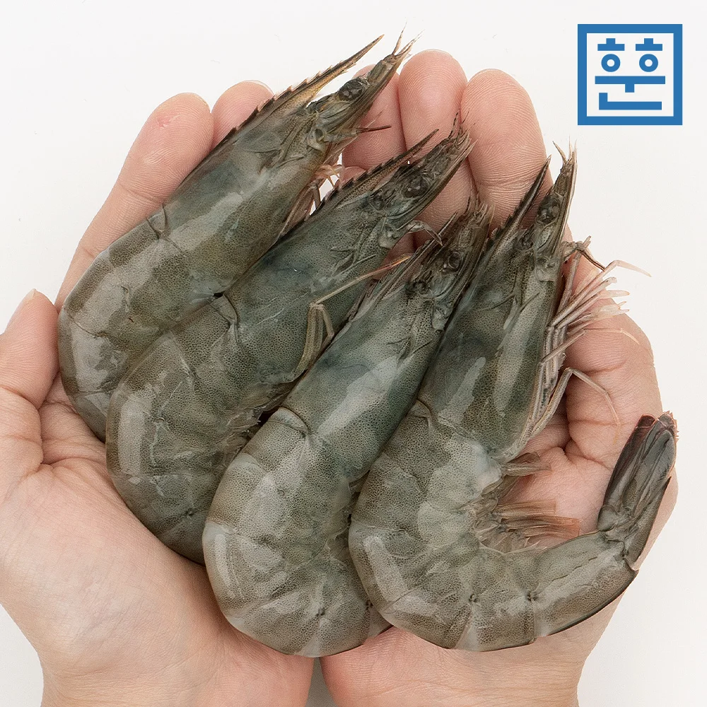 [훈훈수산] 흰다리새우 (냉동새우, 쫄깃한 식감, 캠핑 음식)