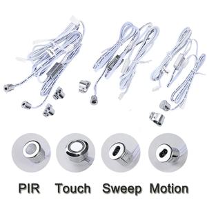 도어 제어 마스킹 유형 센서 미니 터치 센서 LED 램프 감지 스위치 DC 12-24V 5A 캐비닛 DuPont 커넥터 케이블