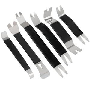 6Pcs 휴대용 자동 도어 클립 트림 제거 도구 키트 자동차 대시 보드 오디오 라디오 패널 수리 금속 제거 분해 도구