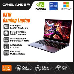 CRELANDER 게이밍 노트북 16.1형 인텔 코어 i9 10세대 엔비디아 그래픽 GTX 1650 IPS 스크린144Hz 게이밍 노트북