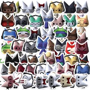 52PCS Toro Inoue 고양이 만화 스티커 귀여운 비닐 데칼 DIY 자전거 여행 가방 기타 노트북 방수 낙서 스티커 선물