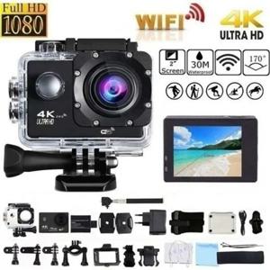액션 카메라 울트라 HD 4K/30fps WiFi 2.0인치 170D 수중 방수 헬멧 비디오 녹화 사이클링 스키 카메라 스포츠 캠