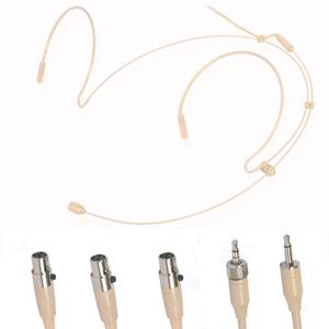 Shure Wireless 용 Sennheiser 용 이중 이어 후크 헤드셋 마이크 헤드 웨어 무지 향성 콘덴서 카트리지 마이크